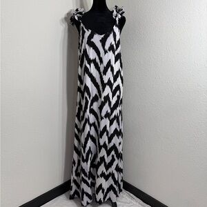 Vince Camuto Black and White Scoop Neck Sundress NWOT